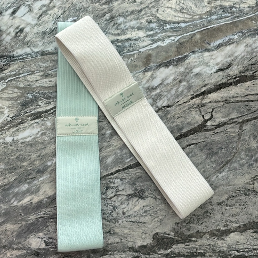 Resistance Glute Booty Bands set 2X medium and light, new 2.5 X 13.5”
